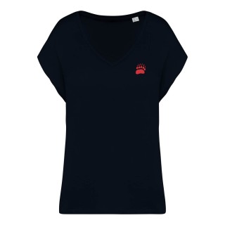 T-shirt loose à col V