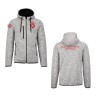 Veste à capuche chinée