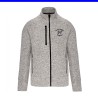Veste zippée chinée Homme