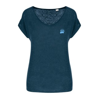 T-shirt col V en lin