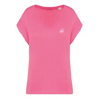 T-shirt loose à col V