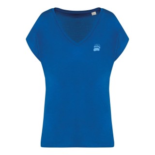 T-shirt loose à col V