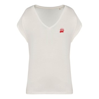 T-shirt loose à col V